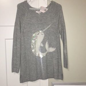 Narwhal woman’s sweater